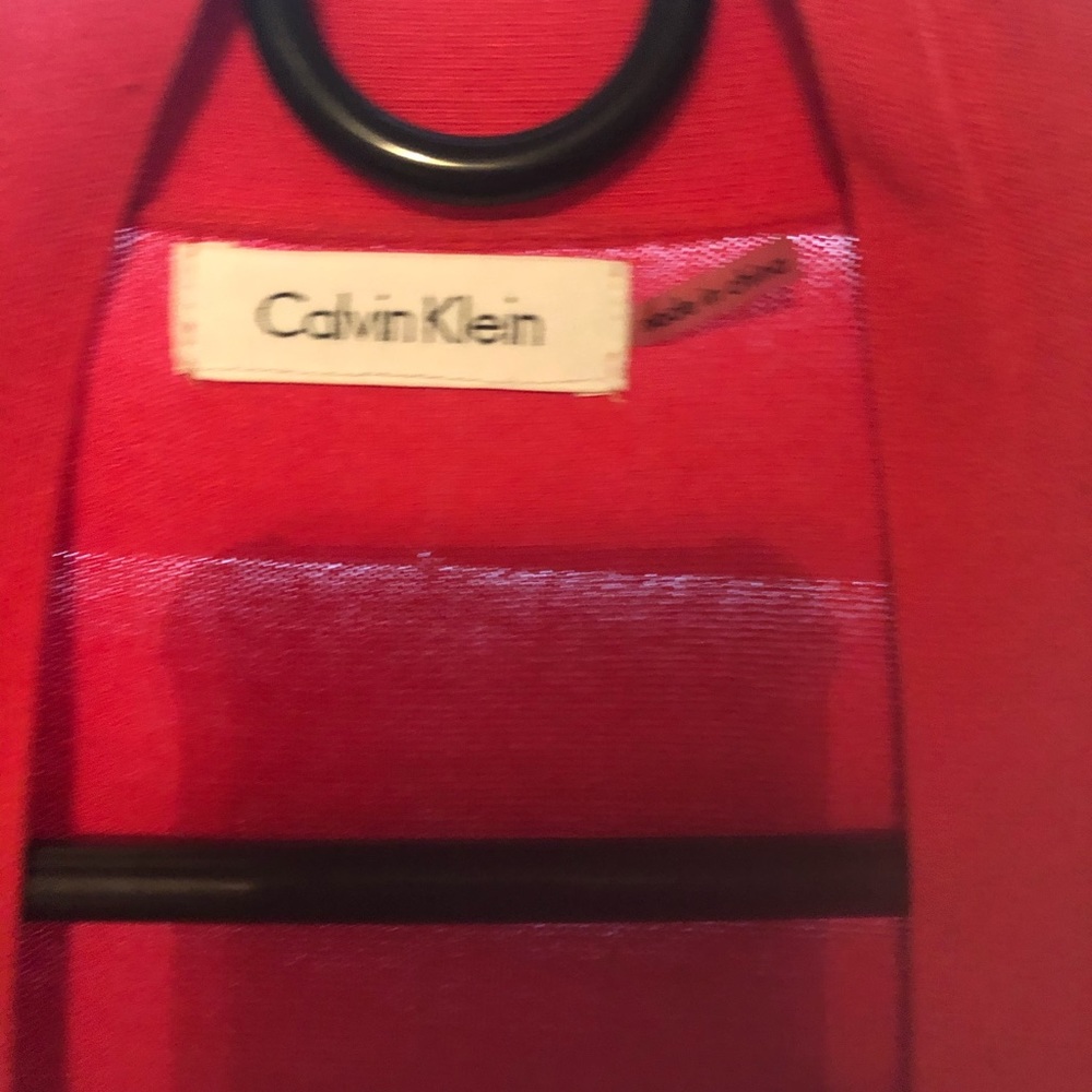 Calvin Klein, 20X Stuctured Cardigan, Coral - Picture 4 of 5